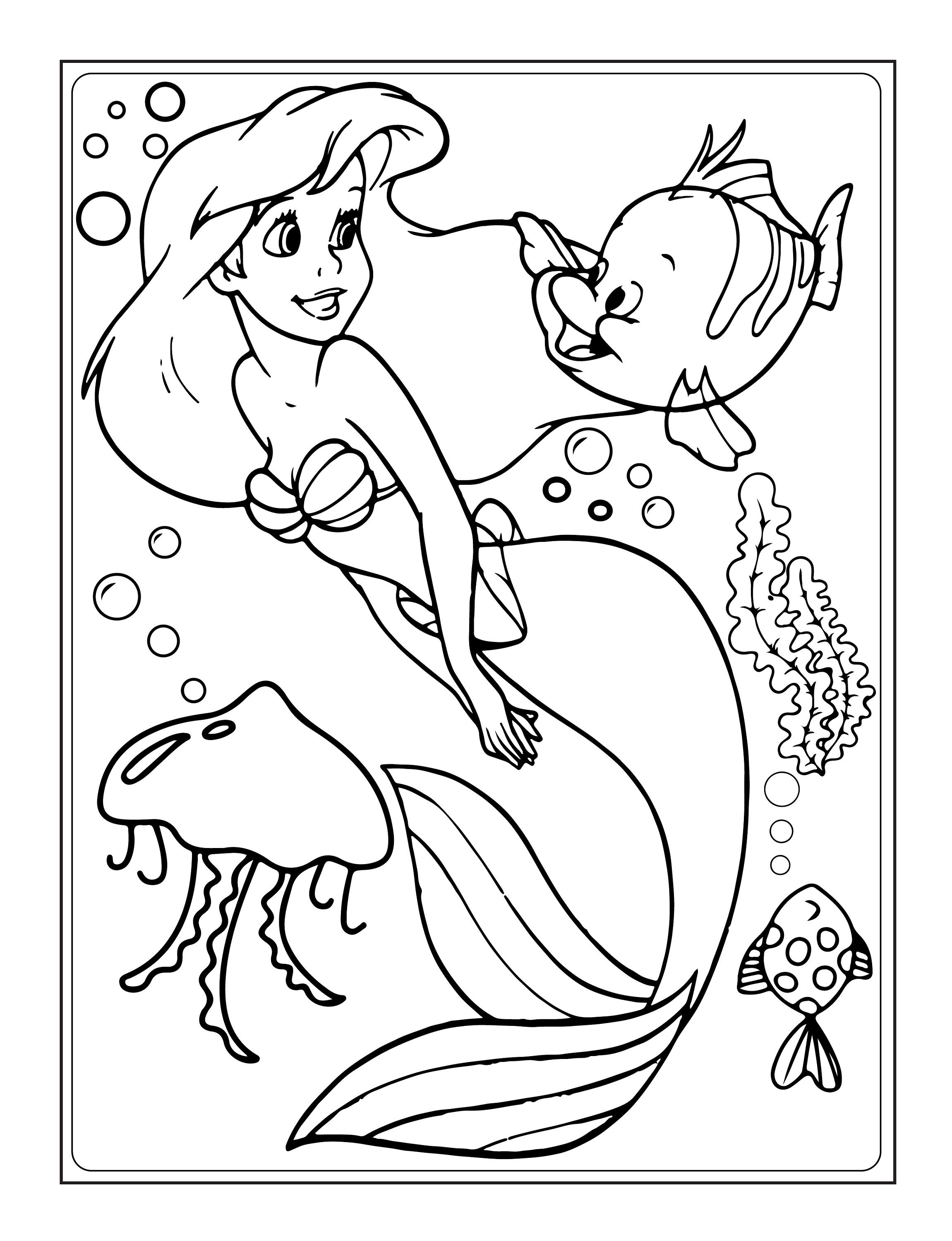 5 Mermaid Coloring Pages - Excel Web